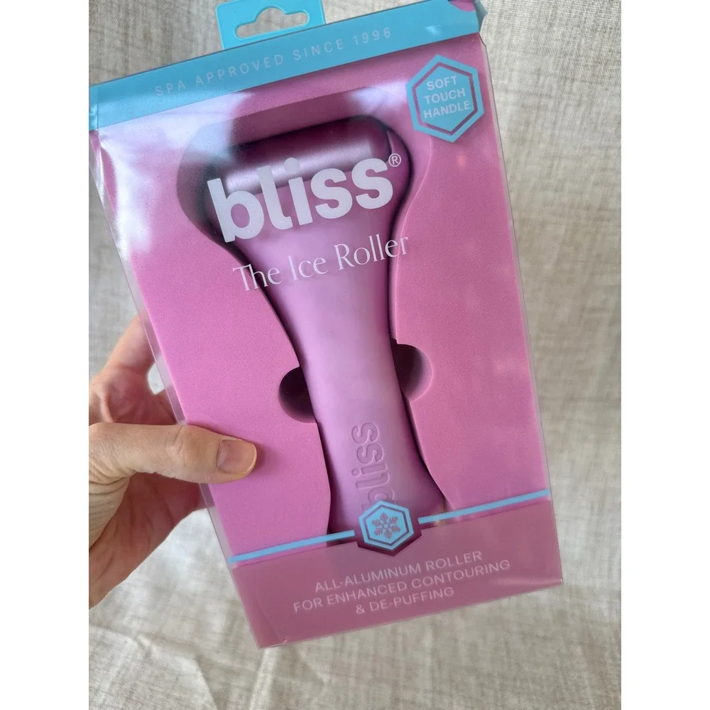 Bliss The Ice Roller Pink New Aluminum Facial Contouring De-Puffing New in box